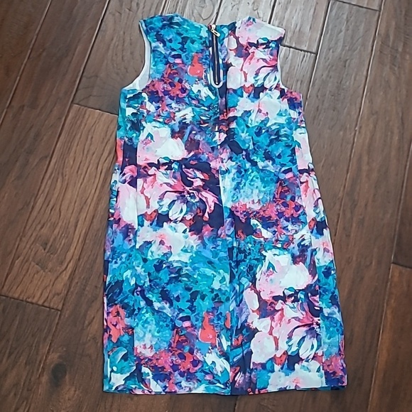 Cynthia Rowley Colorful Sleeveless 100% Silk Dress size 6